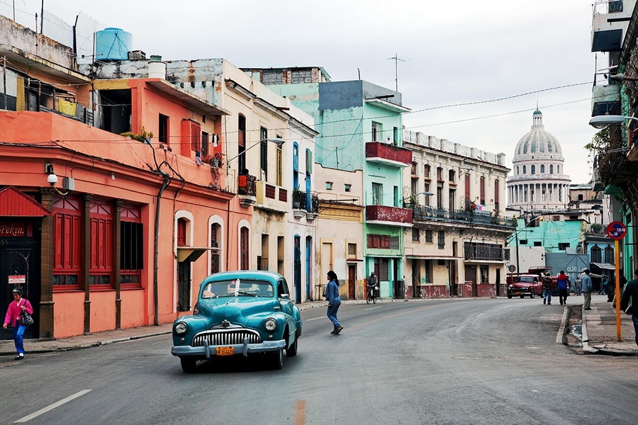 Oltimer Old Car Old Havana Cuba Auto Classic