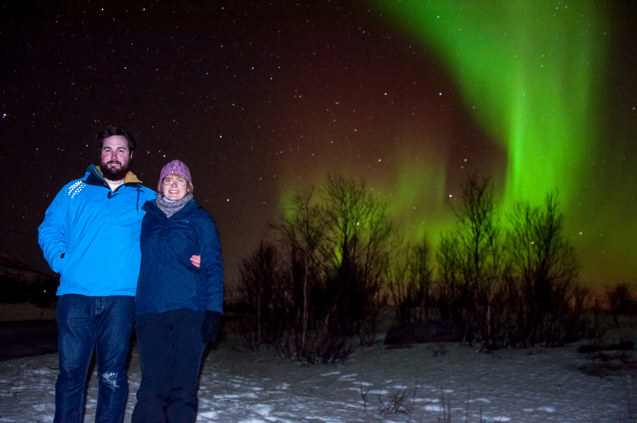 chasing the northern lights in Tromso