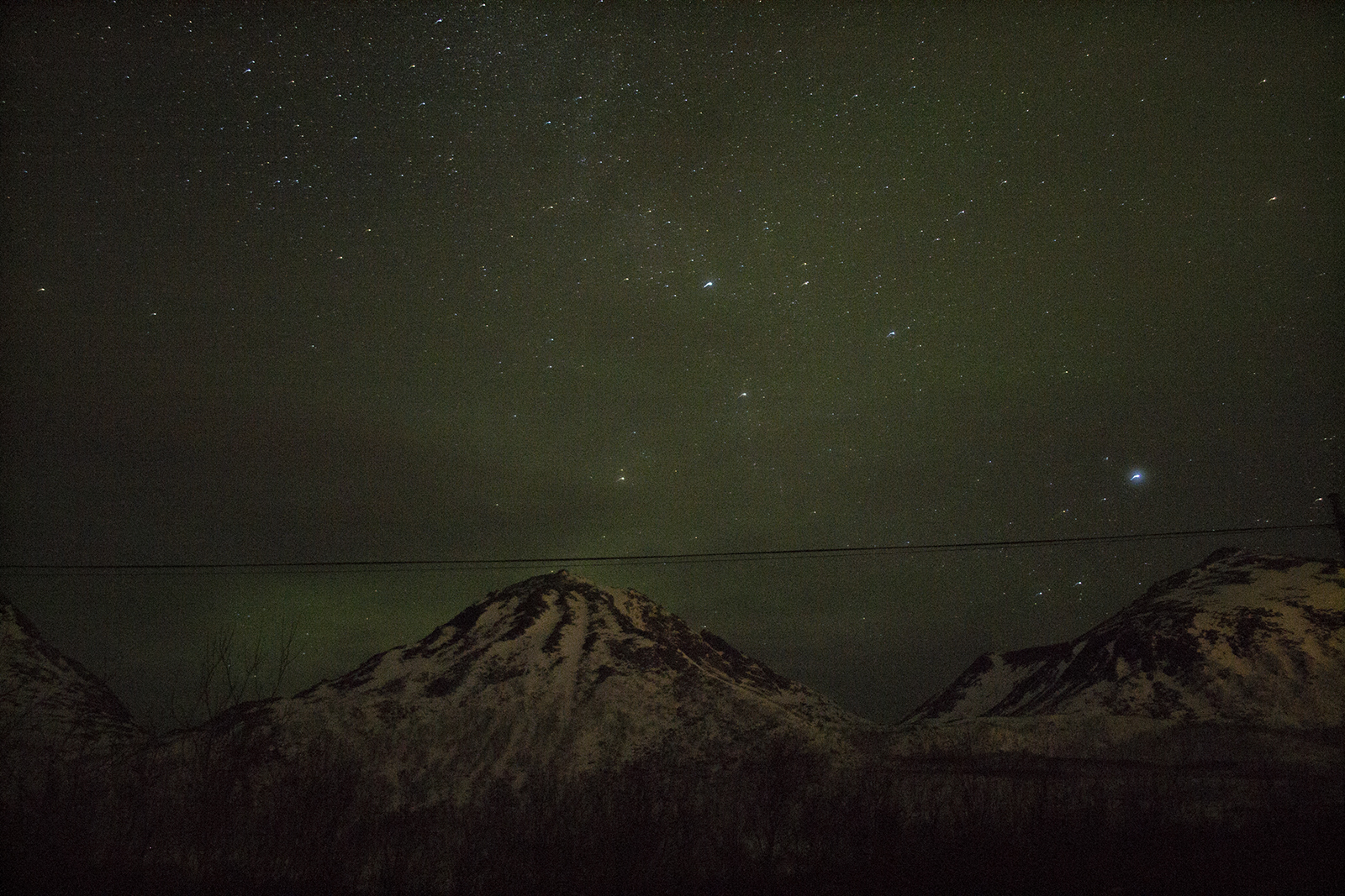 chasing the northern lights in Tromso